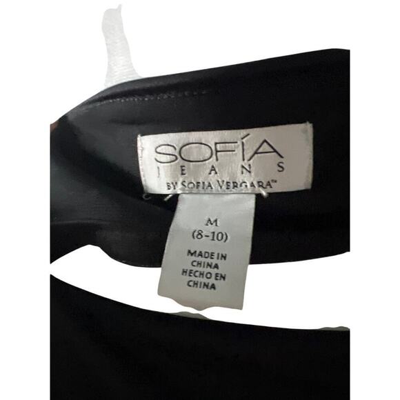Sophia Jeans Body Con Evenings Black Dress Size M - Picture 7 of 9